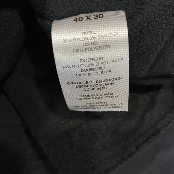 Orvis Fleece Lined Tech Pants Mens 40 x 30 Black Water Repellent Insulated - Picture 12 of 13